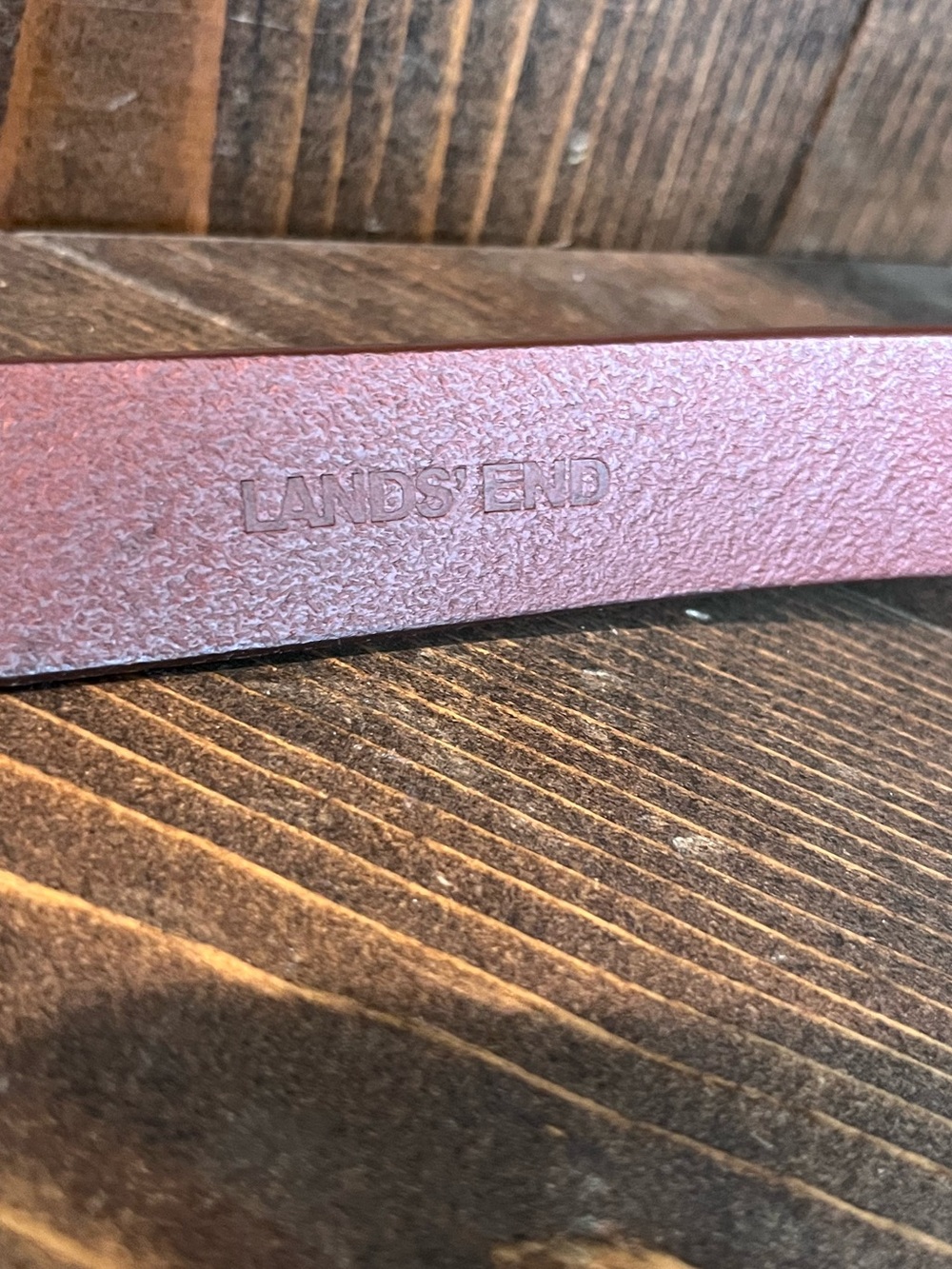 Lands’ End Brown Leather Belt Women’s Size Large - Picture 4 of 5